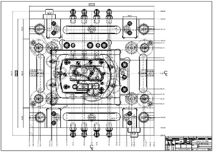 가동측 평면 조립도