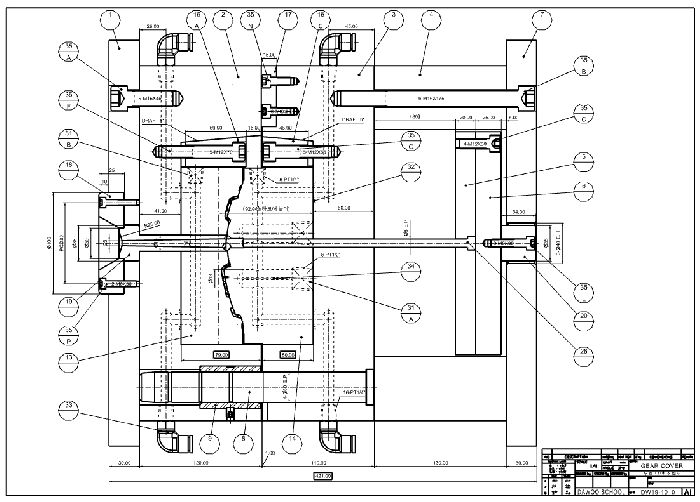 우측 단면 조립도