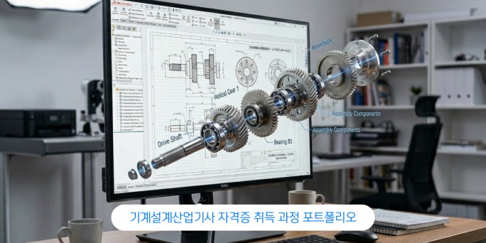 기계설계산업기사 자격증 취득 과정 포트폴리오 -기계설계
