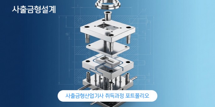 사출금형산업기사 취득과정 포트폴리오 동영상 2 -사출금형설계